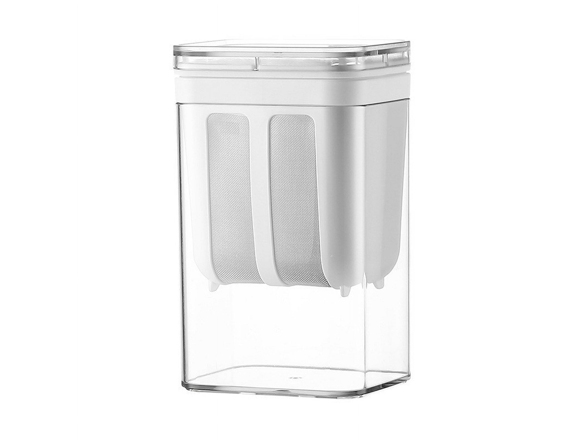 Filtro De Iogurte Grego 1100ml Em Malha De Aço Inox - Coador De Leite E Suco Reutilizável Para Cozinha