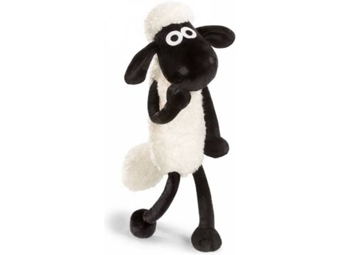 Peluche Aurora - Shaun Le Mouton Taille Moyenne 17 Pouces (43 Cm) - Blanc Et Doux