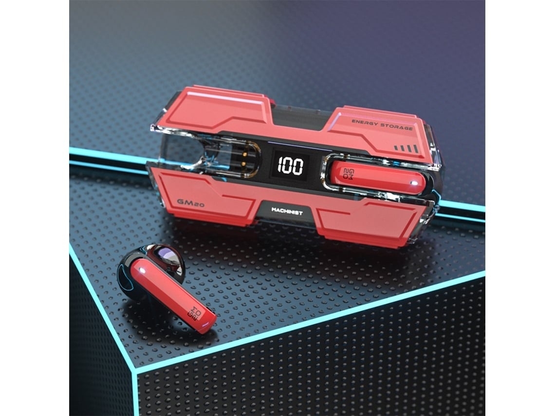 Auriculares Desportivos Sem Fios Bluetooth 5.2 Gancho De Orelha Som Estéreo Cancelamento De Ruído Display Led/lcd Lurelia