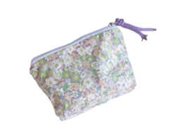 Nécessaire Dobrável com Fecho de Zíper, Estampa Floral, Linda Carteira de Mão para Moedas e Compras. GOKOCO