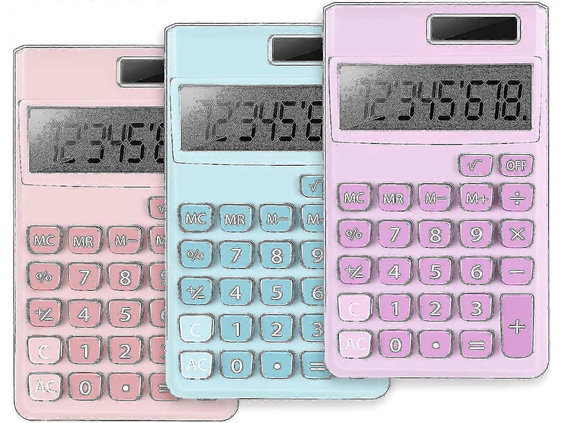 Mini Calculadora De Bolso , Calculadora Digital Elétrica De Mesa Com Visor Lcd De 8 Dígitos, Frete Grátis. Everley891 (pacote Com 3)