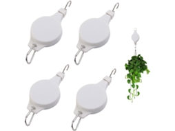 Conjunto De 4 Suportes Retráteis Para Plantas Com Rodas.