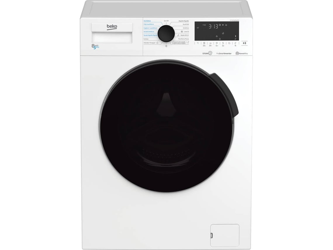 Máquina de Lavar e Secar Roupa BEKO HTV 8716 DSW BTR (5/8 kg - 1400 rpm - Branco )