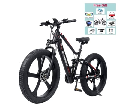 Bicicleta Elétrica RANDRIDE Yx90M 1000W 48V 13.6Ah 45Km/H Velocidade Máxima