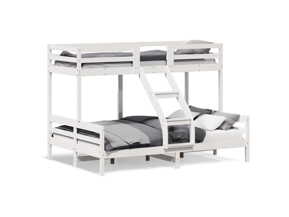 Beliche de Madeira de Pinho Maciço Branco MAISON EXCLUSIVE 90x200x140 cm