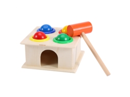 Ats juego de Martilleo para Niños Novel Madera Caja Bola Martillo Juguete Educativo de Aprendizaje Temprano Desarrollo Intelectual Regalo Infantil