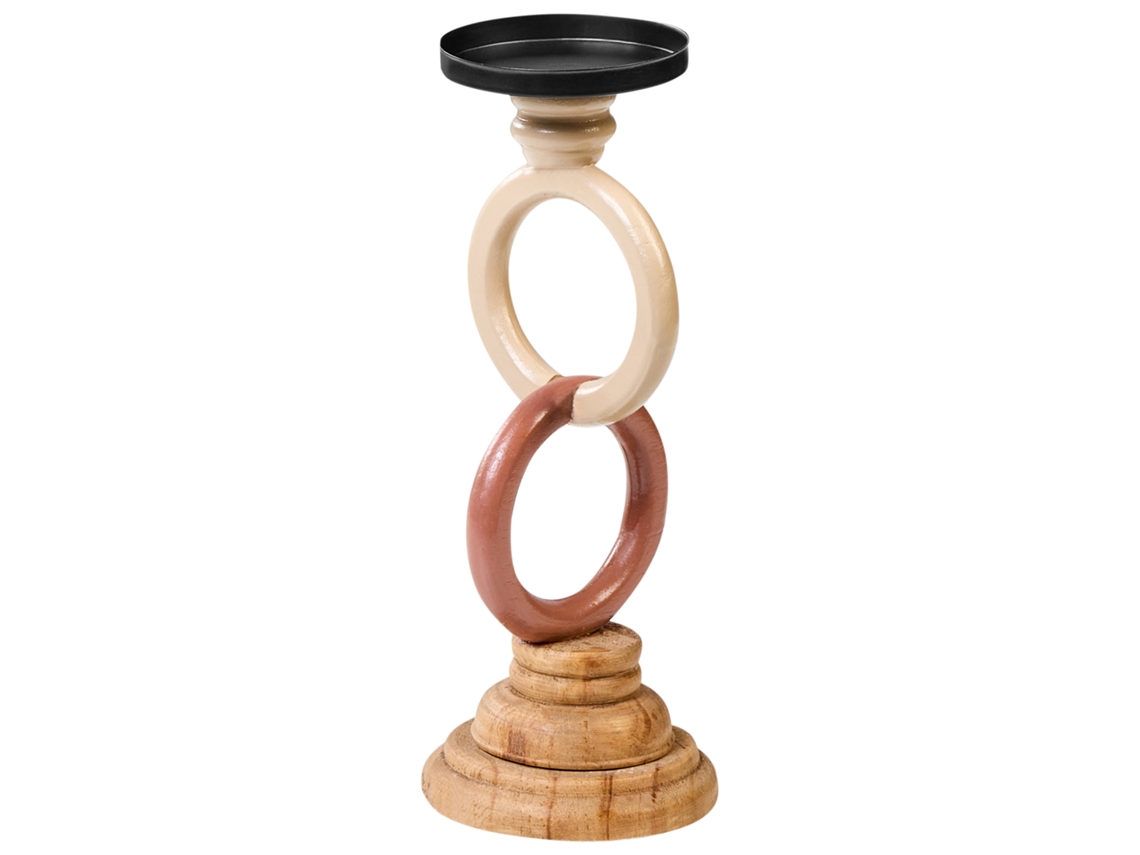 Candelabro Waterford Madeira De Pinho 29 Cm Multicolor