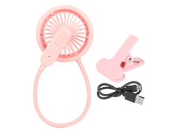 Ventilador Portátil de Pescoço Usb 5v Rosa