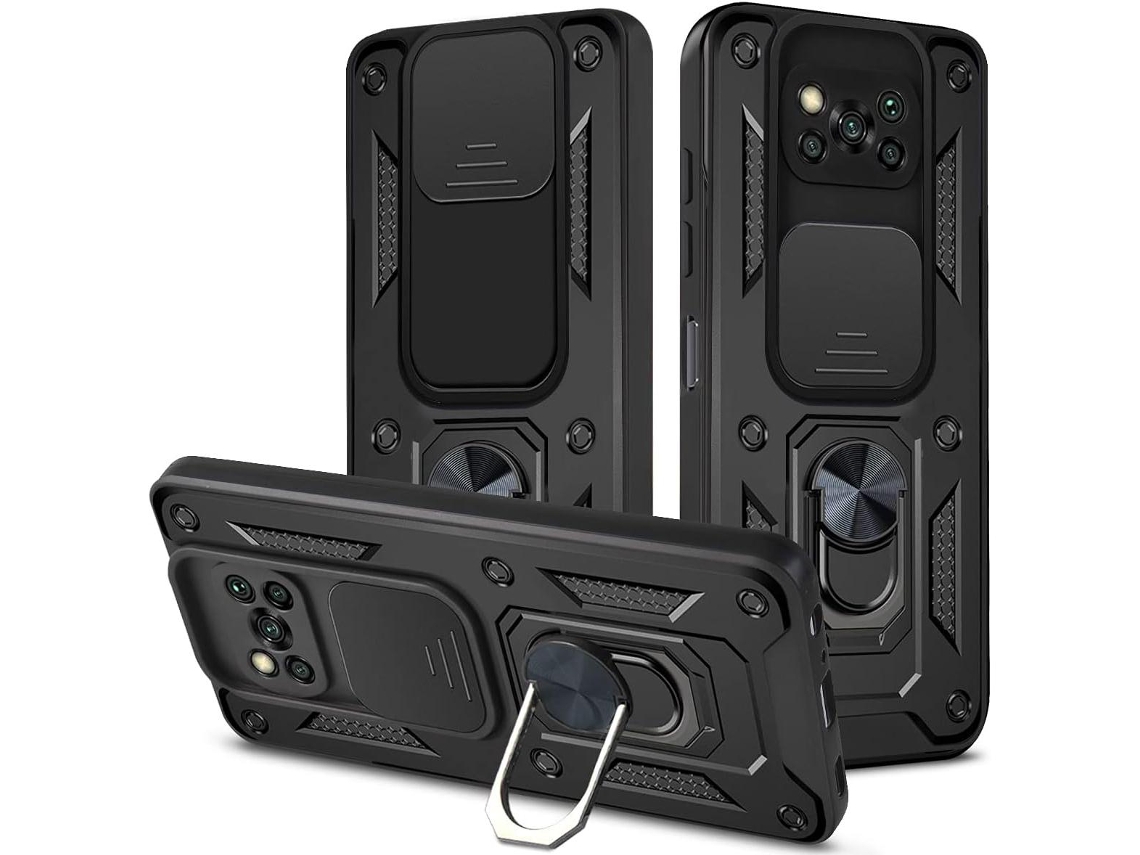 Capa Para Xiaomi Poco X3 (4g) À Prova De Choque Com Anel De Proteção Para Lente Fanpesp Protetor De Tela Para Celularvayotoy