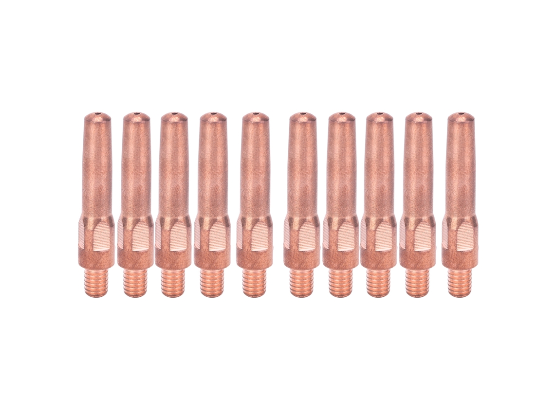 10 Peças De Bicos Condutores M6, Pontas De Contato Para Maçarico De Solda, Acessórios De Reposição, 8,8x45x1,2mm