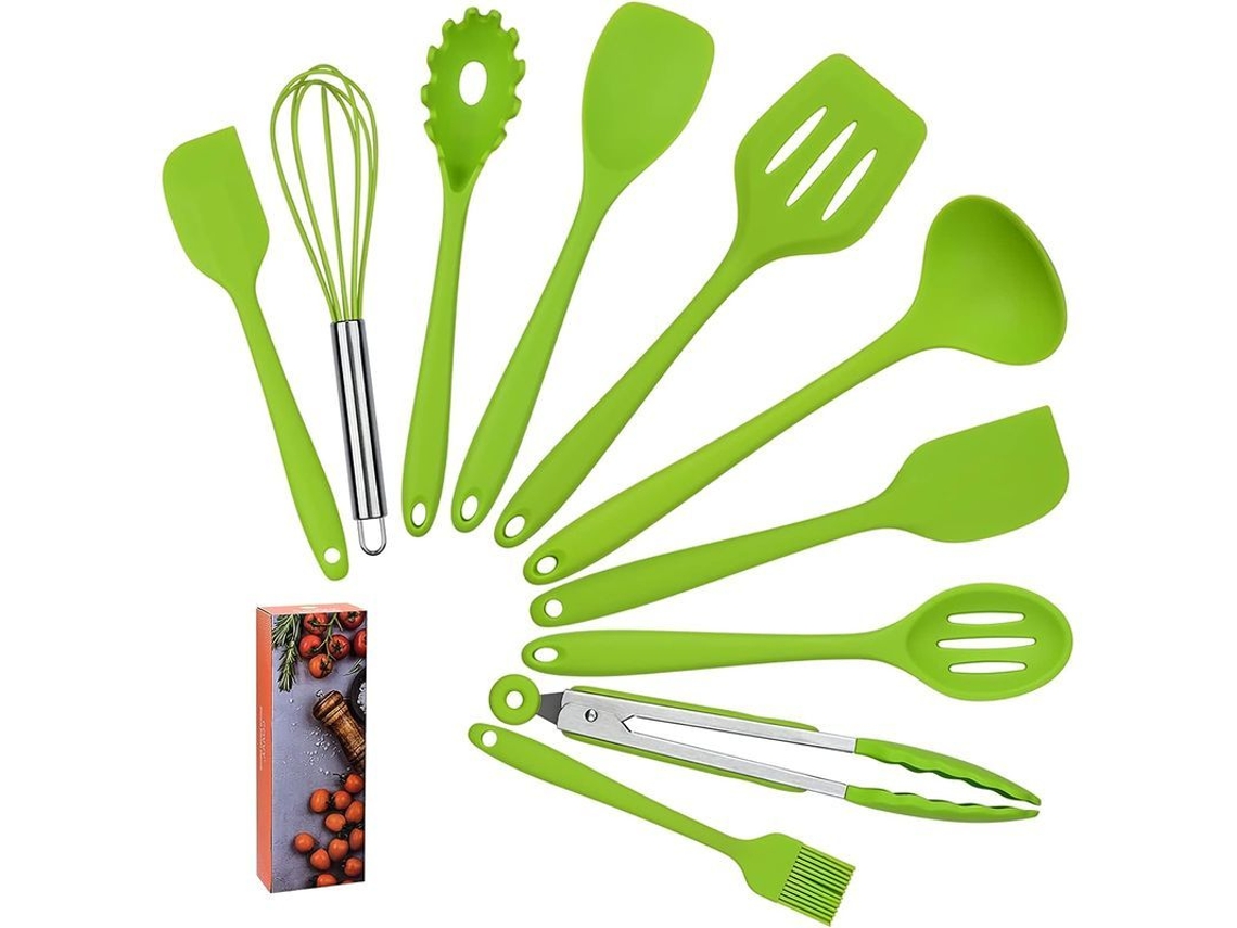 Conjunto de utensílios de cozinha de silicone 10 peças LINJOU