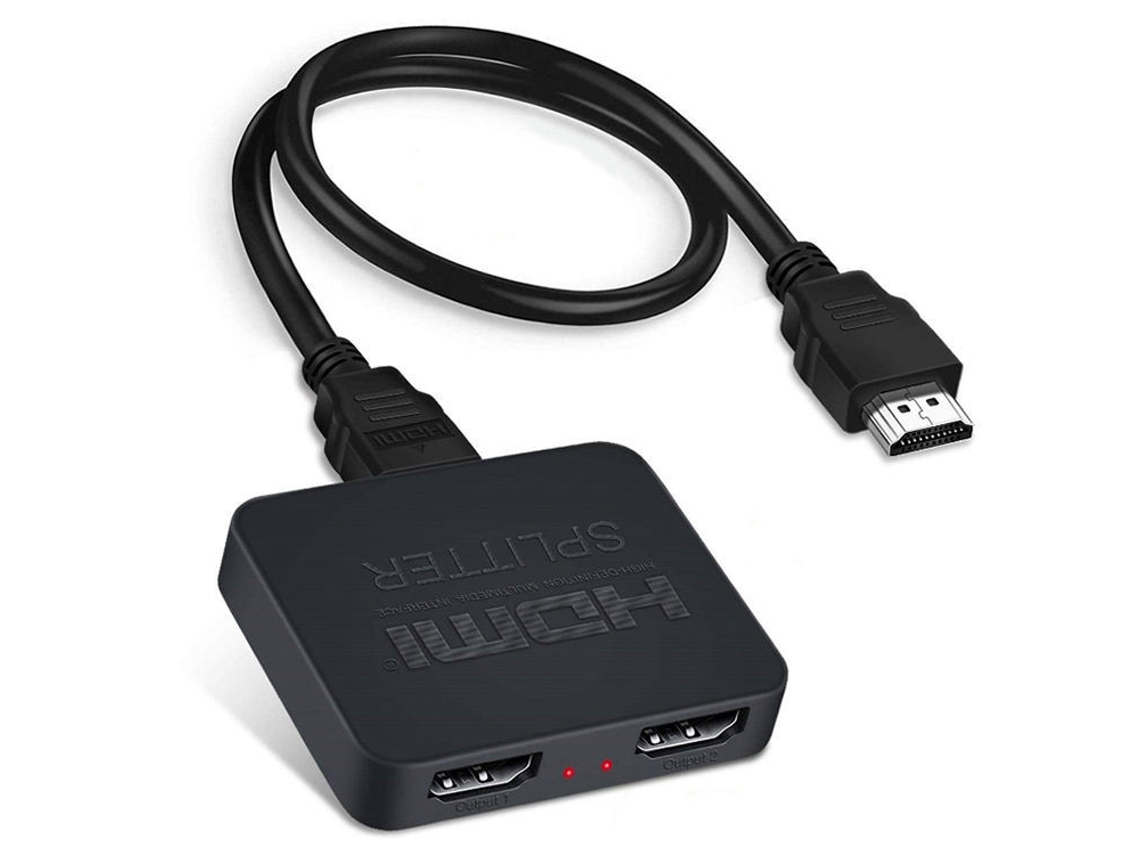 Divisor Hdmi (1 Para 2), Entrada Hdmi Para 2 Saídas, Dispositivo De Espelhamento De Vídeo Hd (4k).