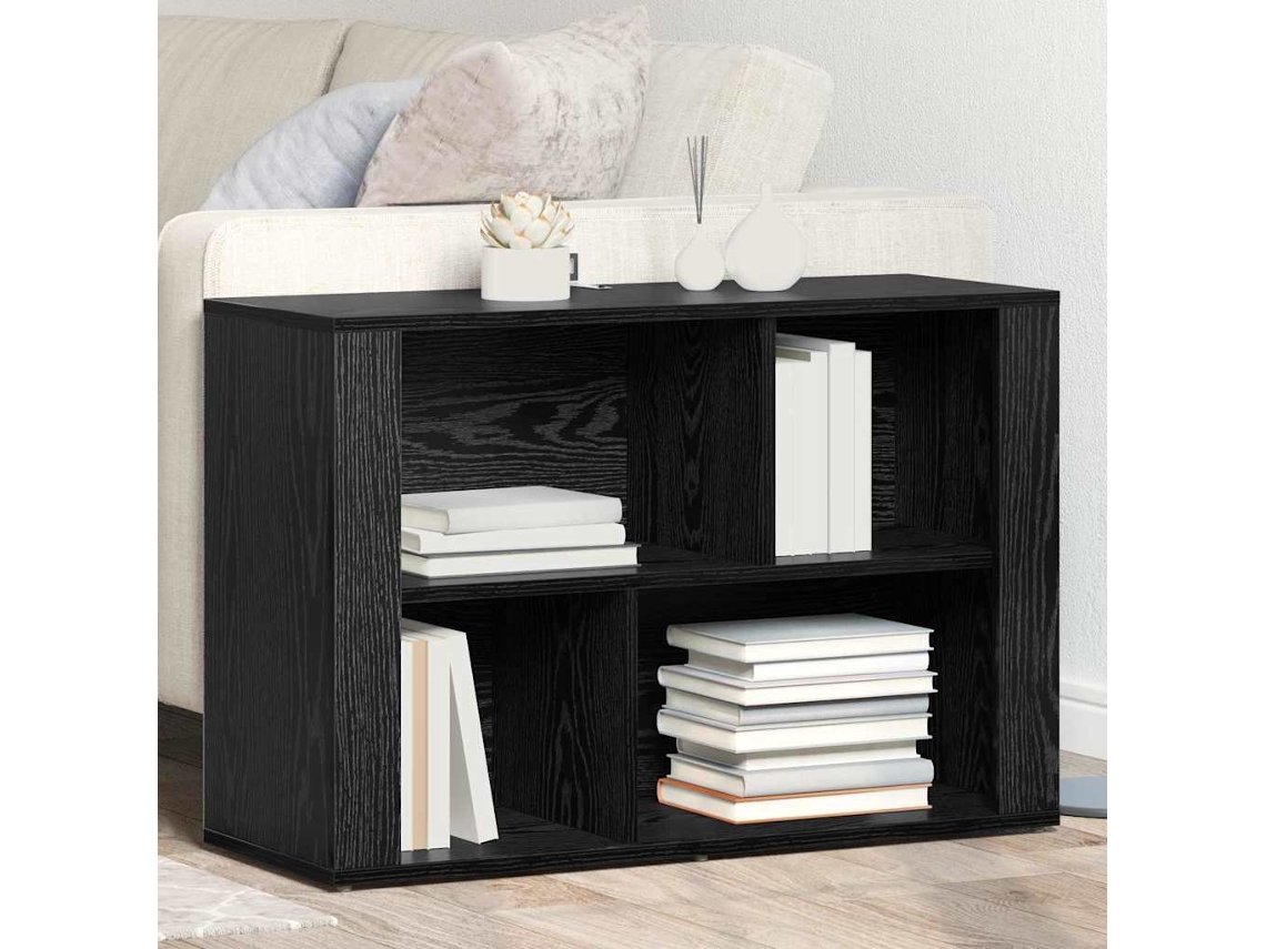 Vidaxl Buffet Carvalho Preto 80 X 30 X 53 Cm Madeira Processada