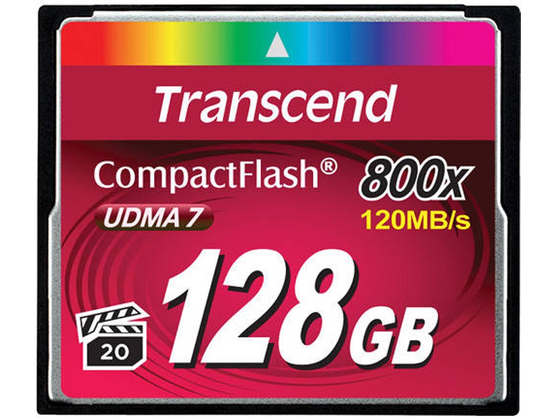 Cartão de Memória TRANSCEND 128GB 800x CF