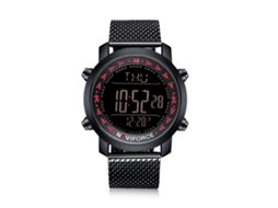 Relógio Eletrônico Quartz Masculino de Aço 3atm Resistente À Água Fashion