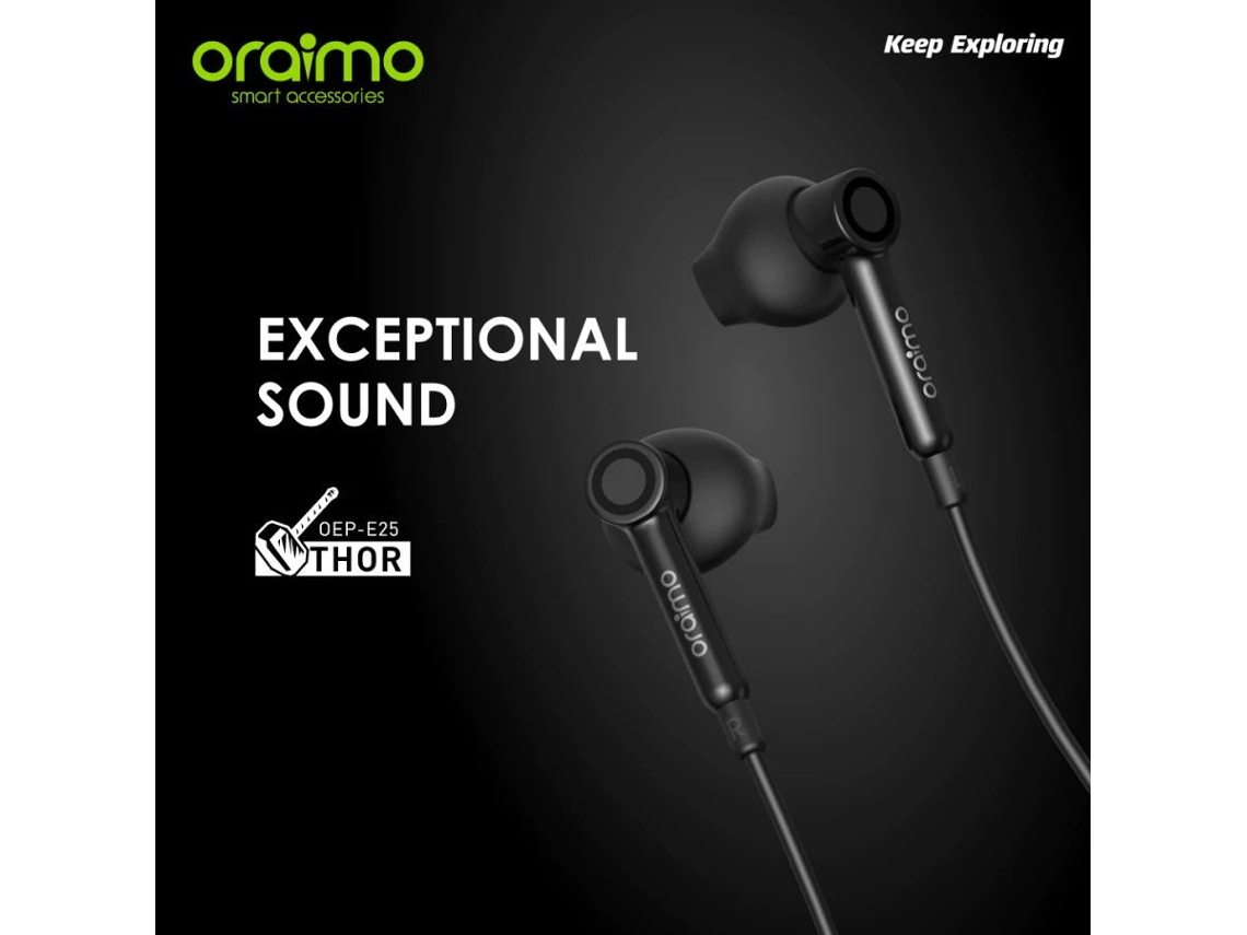 Auriculares Oraimo Oep e25 Thor com microfone para pc, portátil e jogos, estéreo | S/MARCA