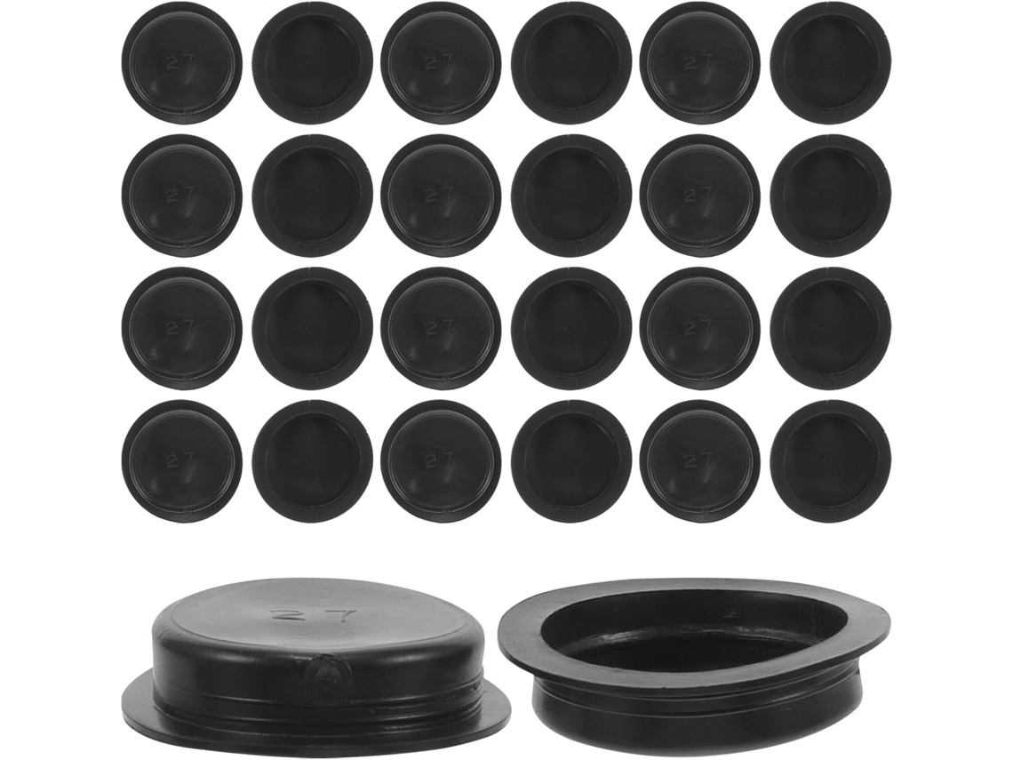 Conjunto De 50 Tampões Borracha Redondos Para Cofrinhos, Práticos E Compactos, Ideais Para Guardar Dinheiro Em Pequenas