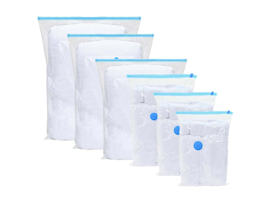 Conjunto 50 Sacos De Armazenamento Vidaxl Transparente Poliamida (100 X 80 Cm)