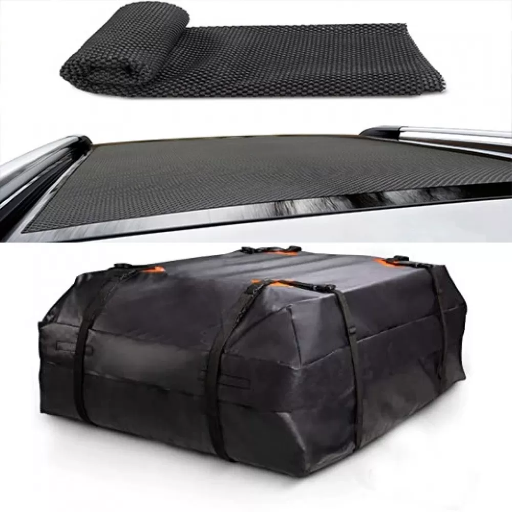 Suporte De Carga Robusto Para Teto De Carro, Bolsa De Armazenamento De Lona Oxford Resistente, Bolsa De Teto Grande Em Formato De Cubo Para Desempenho