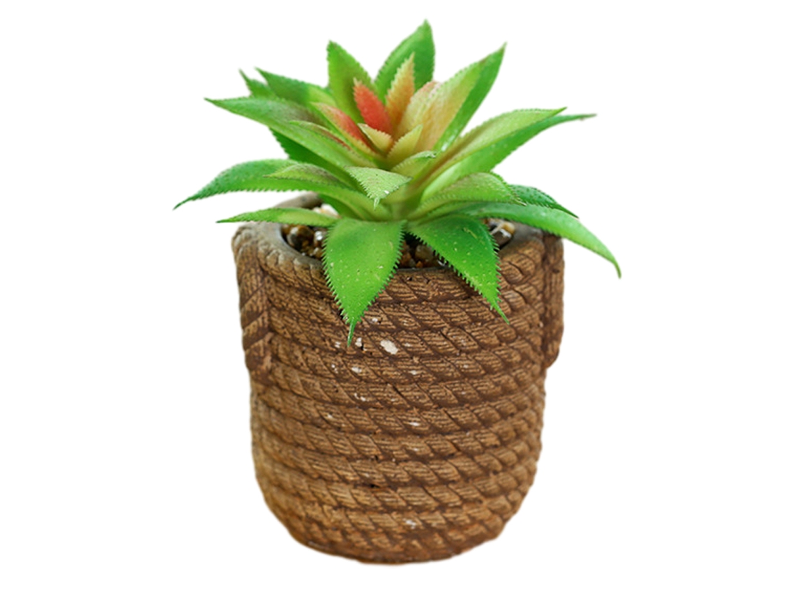 Flor Artificial Simulada Bonsai Suculento Grande Decoração Criativa Planta Artificial em Vaso NEVEANCE