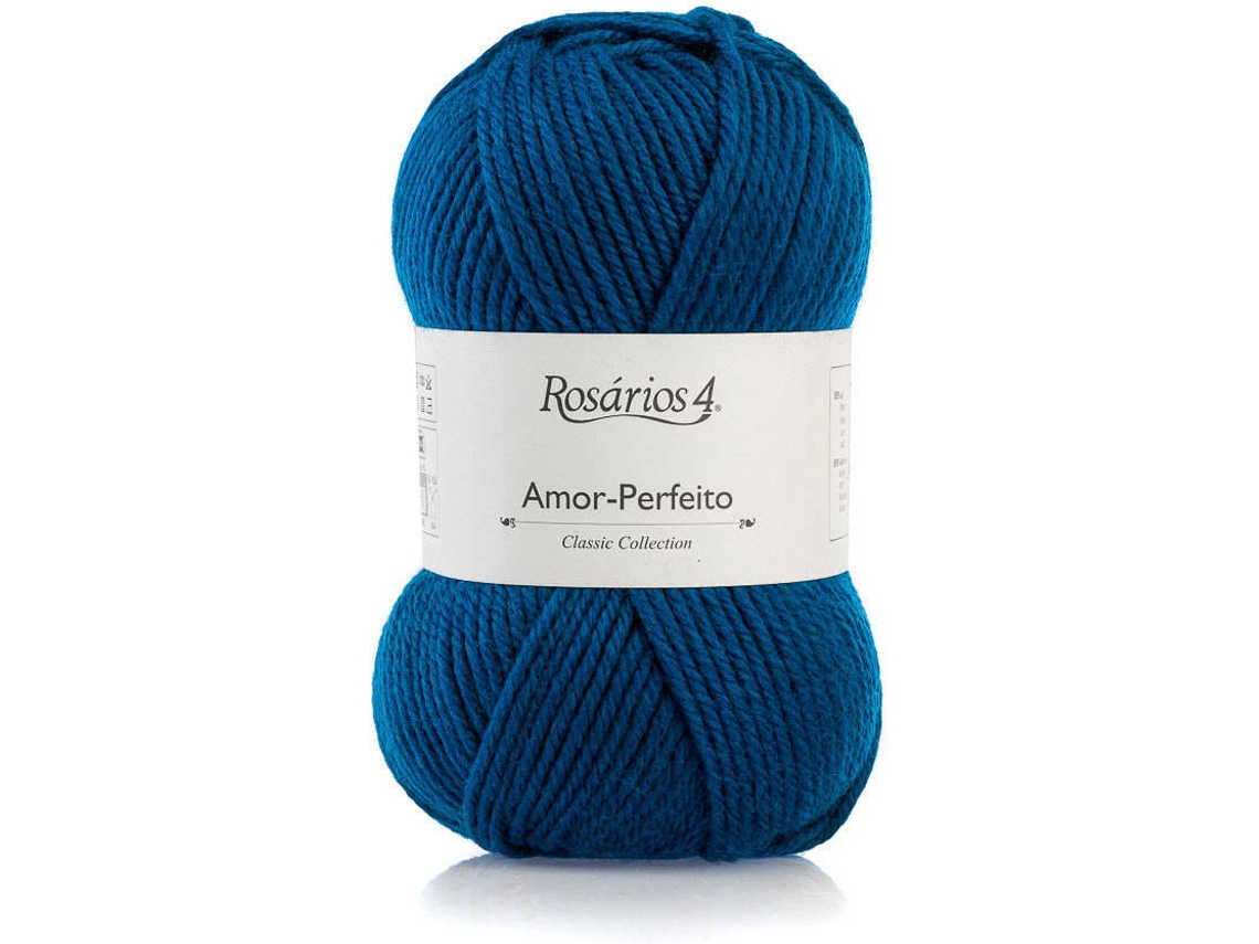 Fio de Lã ROSARIOS 4 Amor-Perfeito P149869 (Azul - Lã - 10x18x6 cm)