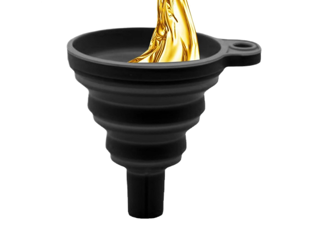 Funil Multiuso Anti Respingos Para Carro, Largo E Flexível