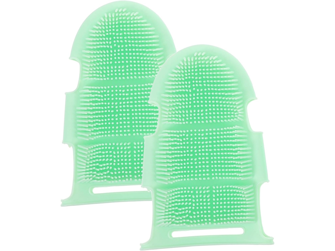 Lurelia Kit De 2 Escovas De Silicone Para Banho De Cuidado Corporal, Dupla Face, Massagem Suave E Portátil, Uso Diário