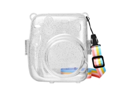 Capa Protetora Câmera Instantânea Instax Brilhante Alça Para Etc Corolla Ehstmind Rígida Multicor