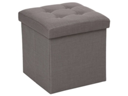 Pouf dobrável Lysandre cinza - Cinza - Atmosphera criador de interiores