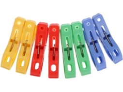 Zerodeko Conjunto De 24-prendedores Roupa Grandes Plástico Antiderrapantes, Resistentes Ao Vento, Com Dentes E Bordas