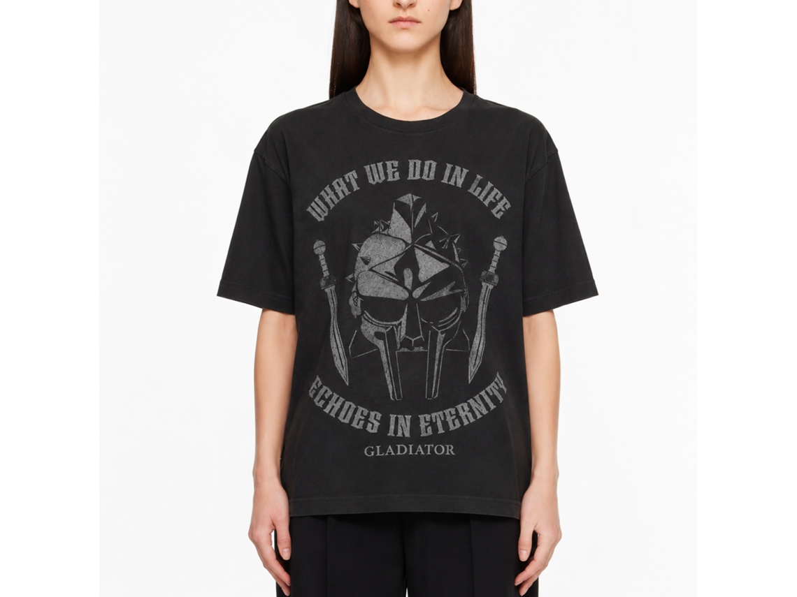 Rockinstone Gladiator What We Do In Life Smoke T-shirt Size:l