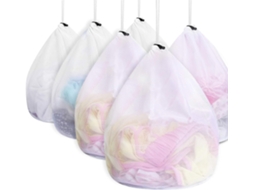 Sacos para Lavar Roupa na Máquina de Lavar, Pacote com 6 Unidades BRILVIBERA