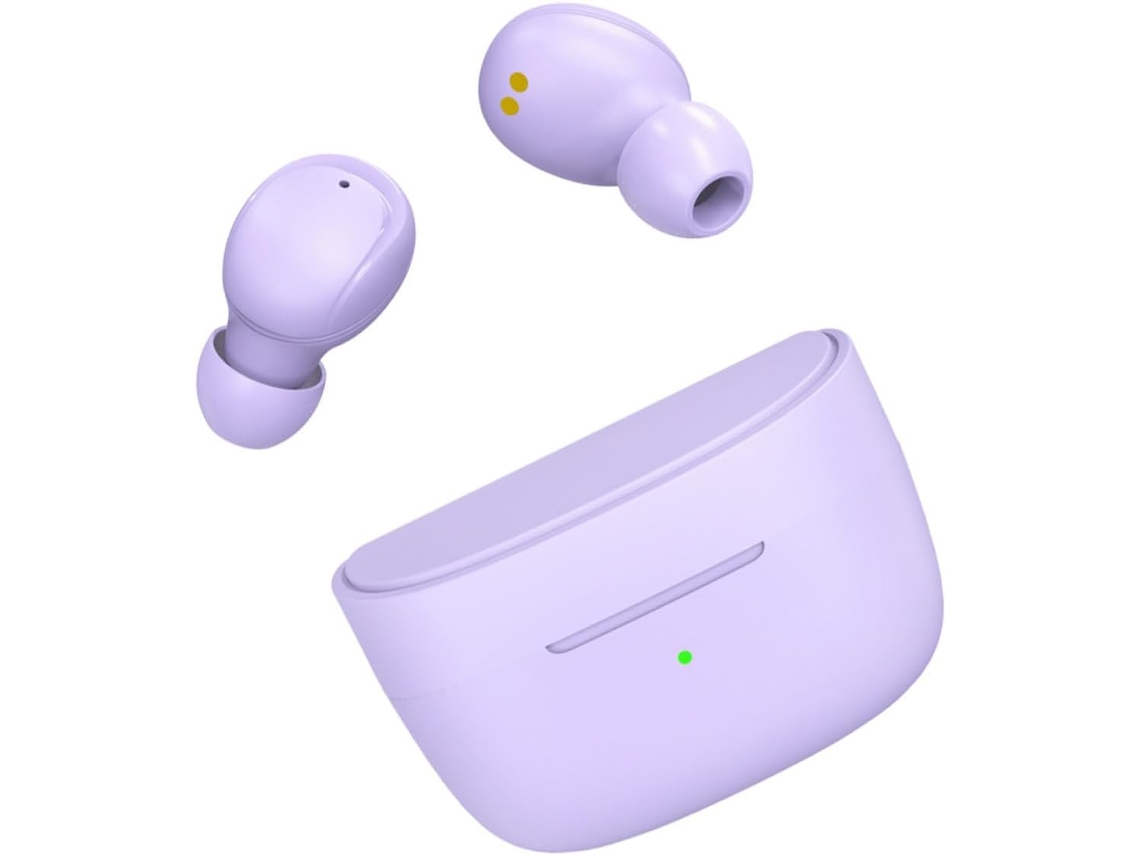 Fones De Sem Fio Com Ruído Twss E Som Design Leve Para Uso Cor Roxa