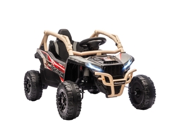 Veículo Off-road 12v, Controle, Led, Música, Buzina, 3-8 Anos, Amarelo