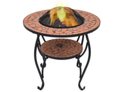 Vidaxl Mesa Braseira Em Mosaico 68 Cm Cerâmica Terracota