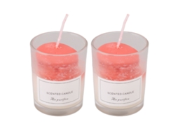 2 Conjuntos Velas Aromáticas de Soja Relaxamento Presente Aniversário