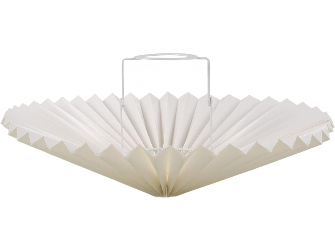 Abajur De Mesa Estilo Guarda Chuva, Cúpula Giratória Em Tecido Amarelo, 31x16 Cm, Para Chão E Mesa, Gokoco