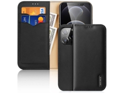 Capa Apple iPhone 13 Pro DUX DUCIS Leather Preto