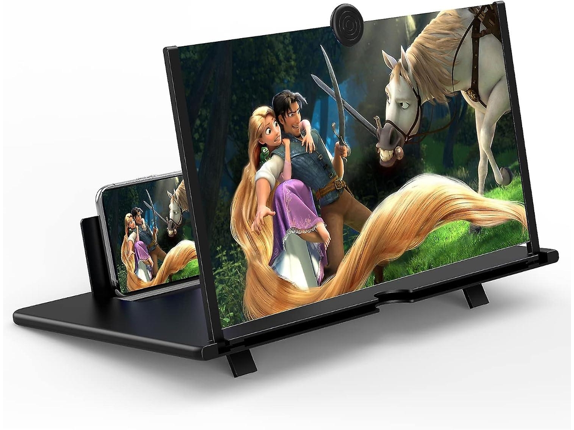 Lupa De Tela De Celular De 14 Polegadas Lupa De Tela De Projeção 3d Hd Para Filmes, Vídeos E Jogos Brilvibera
