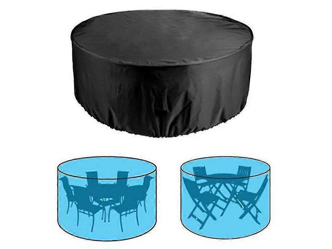 Funda para Muebles de Exterior Mimigo, Impermeable Redonda para Mesa de Patio, Resistente Uv, Antipolvo Y Antidesgaste, de Alta Durabilidad 128x71cm