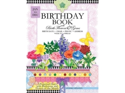 Livro Birthday Book With Birth Flowers And Gems A Perpetual Diary With Birthstone And Flower-of-the-month De Anneke Lipsanen (inglês)