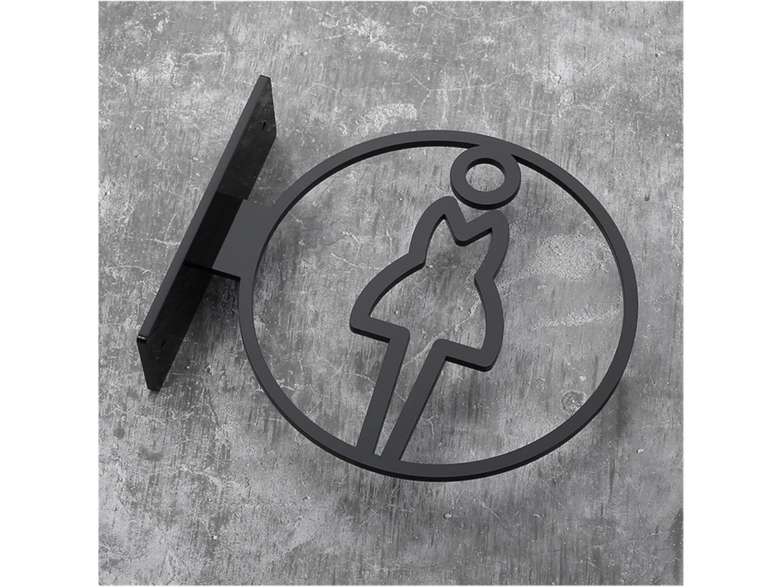 Placa de WC para Banheiro para Homens e Mulheres, alta qualidade, ideal para uso residencial e comercial