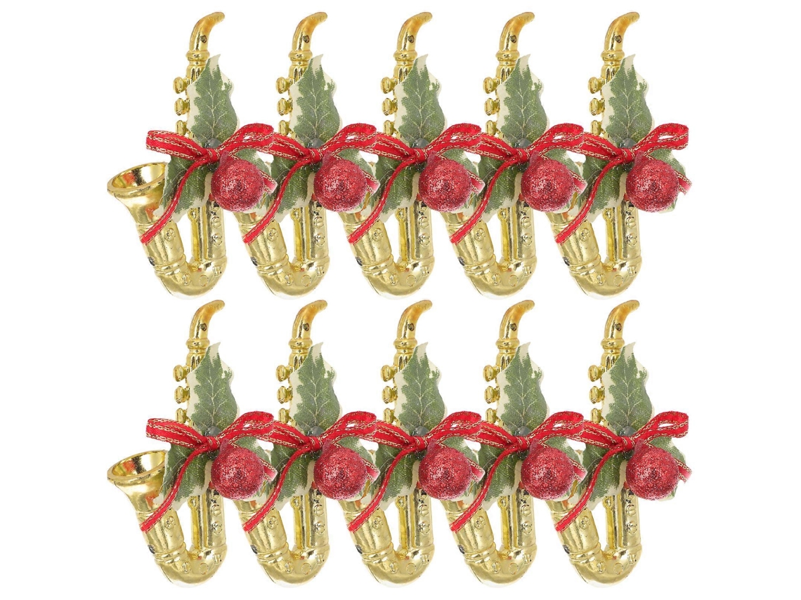 10 Enfeites De Árvore De Natal, Saxofone, Música, Joias Olysi Shop