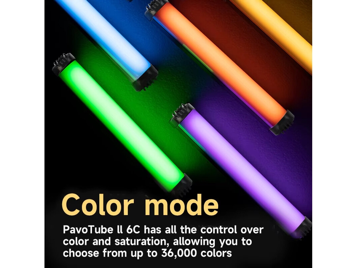 Luz Fotográfica Rgb Preta 2700-7500k Íman Para Fotografia Mini Bastão De Luz Led Portátil Lâmpada De Tubo Para Vídeo Vlog Luz De Enchimento