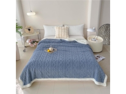 Manta de Lã Berbere Fansu Cor Sólida Jacquard Super Macia e Fofa Ideal para Cama Lençóis Cobertor Tafetá Quent