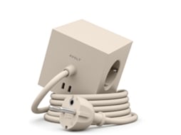 Carregador de Parede AVOLT Square 2x Usb - C (30W - 1.8 M - Bege )