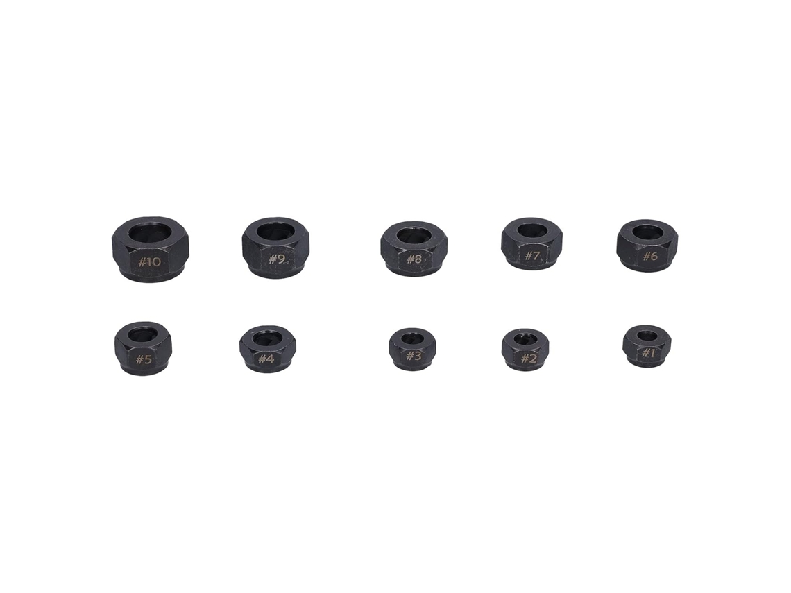 Conjunto De 10 Extratores Porcas Quebradas, Ferramenta Para Remoção Sextavadas Com Dentes