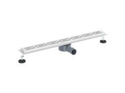 Maison Exclusive - Ralo De Chuveiro Com Design Linear E Sifão 360° Prateado 80 Cm