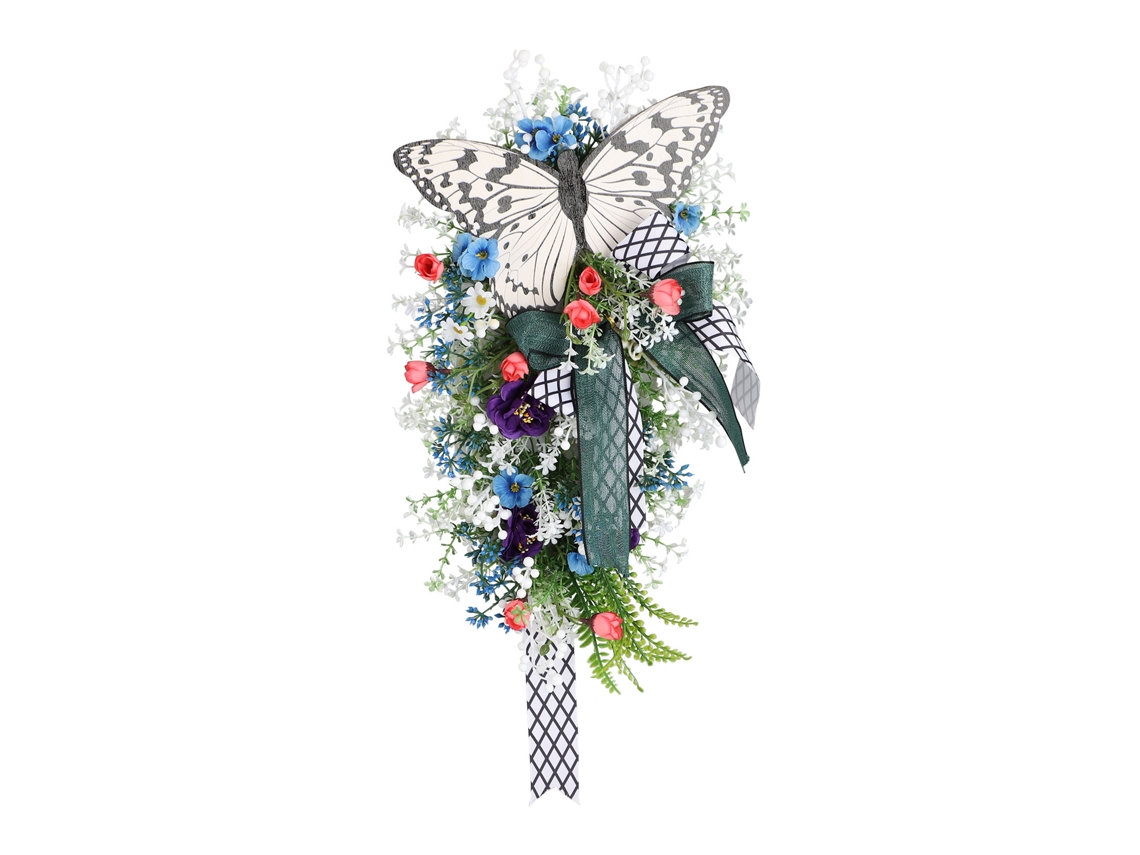 Guirlanda de Flores para Outono Decoração Rústica para Porta de Entrada ou Lareira LAXISCREED
