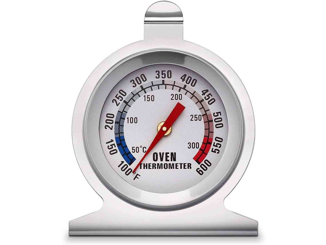 Termômetro de Cozinha para Alimentos Forno em Aço Inoxidável Leitura Instantânea, Faixa Medição 100 a 600 °f, Medidor Temperatu AQUAFORGE